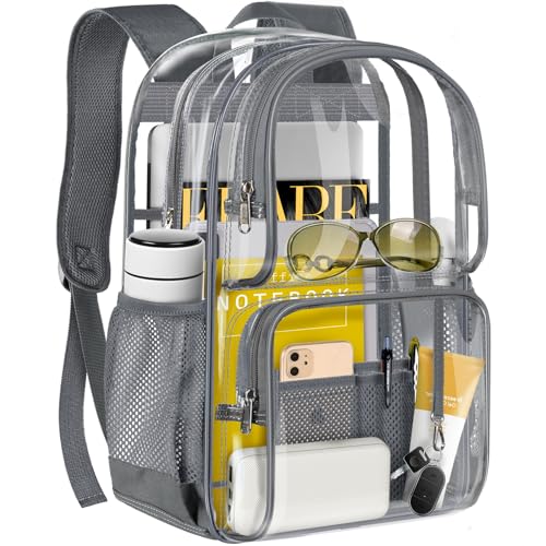 Image of PAMANO Clear Backpack Heavy Duty Transparent See Through Bag for College Work Travel Security