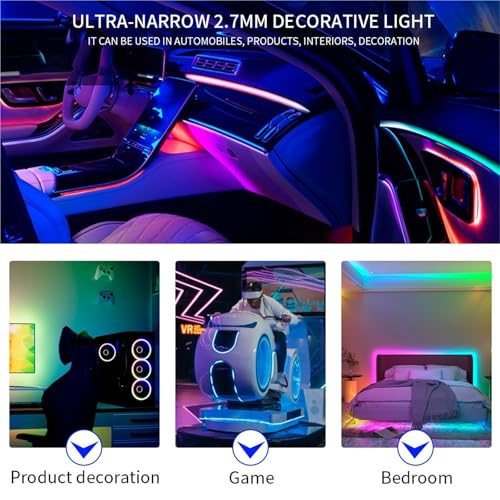 Tira de LED WS2812B 2.7mm 160 LEDs/m DC12V 2M miniatura 6