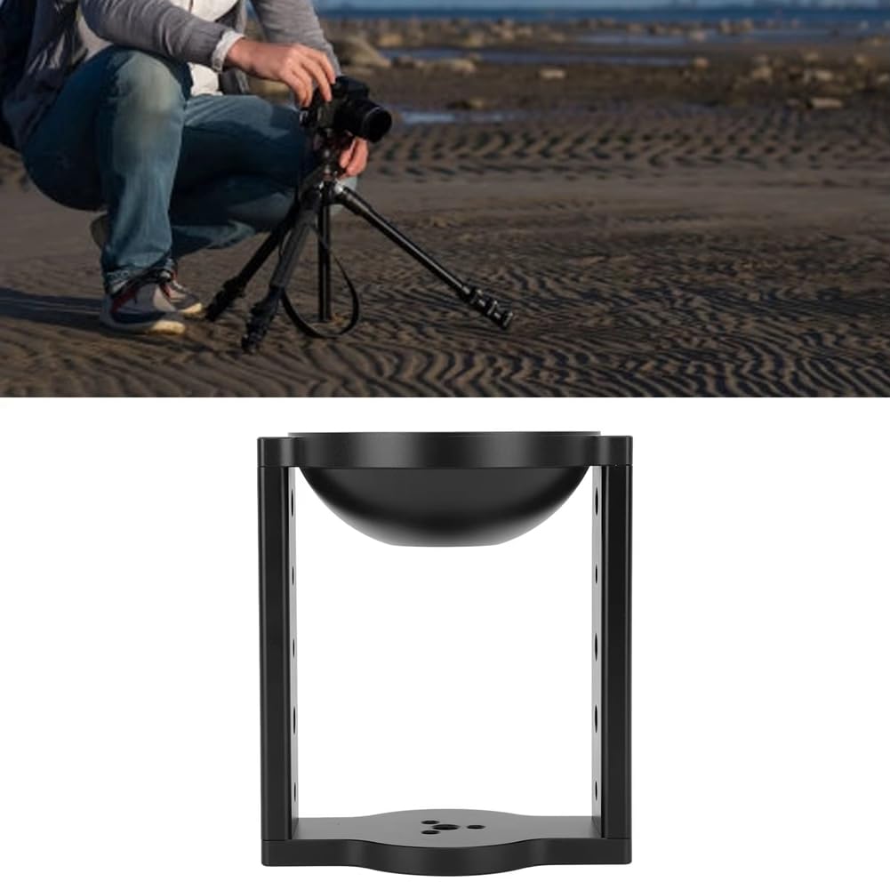 Support de tête de trépied en métal Riser polyvalent Hi-Hut Riser en alliage d'aluminium Hi-Hut Riser avec adaptateur de coque de 100 mm pour trépied de photographie