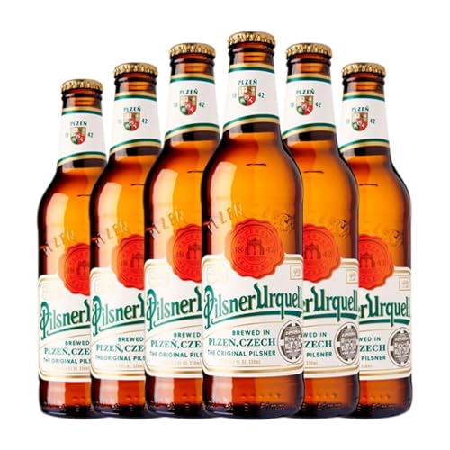 Cerveza Pilsner Urquell Botellín Tercio 33 cl (Caja de 6 Botellín Tercio de 33 cl)
