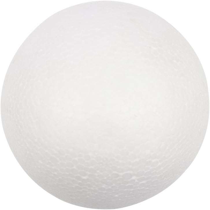Styrofoam Multi Size Option White Round Foam Ball (6cm 36pcs)