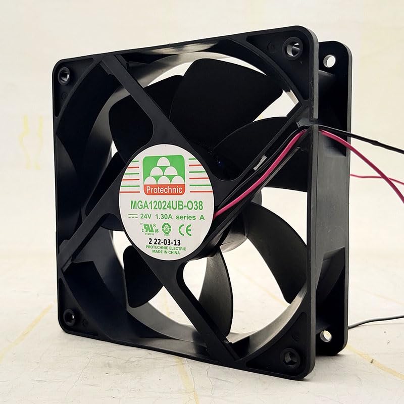 MGA12024UB-O38 24V 1.30A 12cm Large Air Volume Industrial Control Inverter Fan