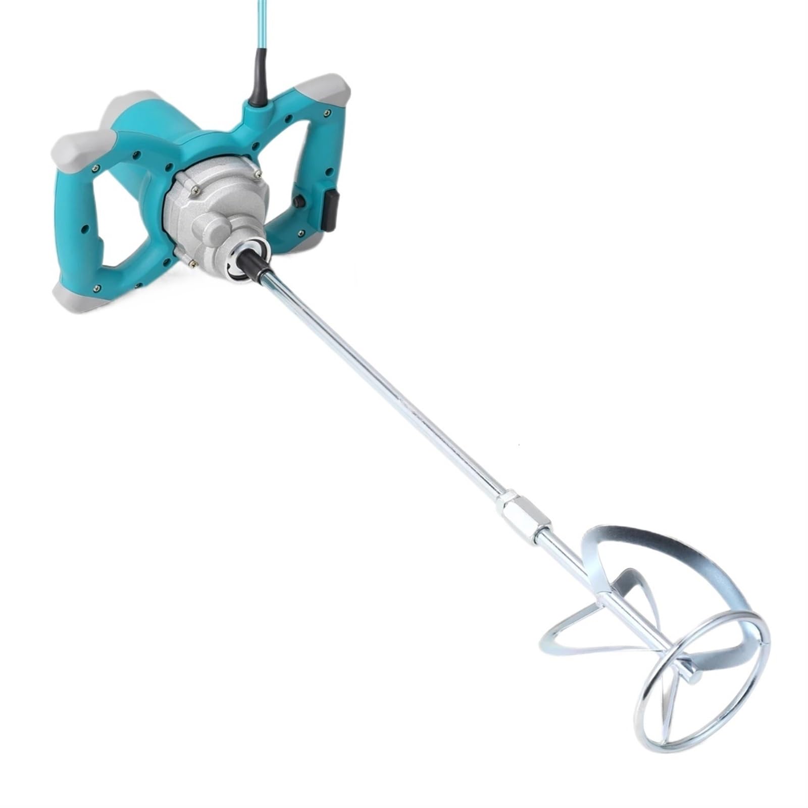 Mezclador industrial de 2100 W, con 6 velocidades ajustables, for pintura, cemento, yeso, mortero, revestimiento, masilla y polvo