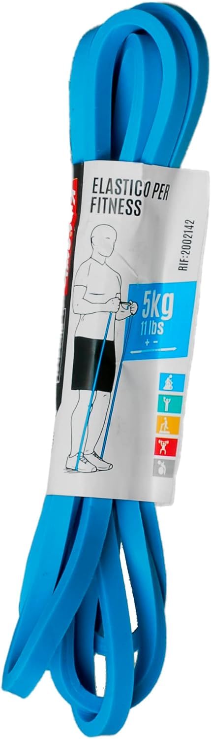 Training Band Banda Fascia Elastica di Resistenza per Fitness Crossfit Allenamento per Maschi e Femmine Unisex 5 Kg. 11 lbs