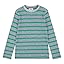 Grey Heather/Green Striped