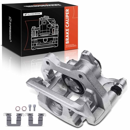 A-Premium Disc Brake Caliper Assembly with Bracket Compatible with Select Acura Models - TLX 2015-2020, Sedan, L4 2.4L, V6 3.5L - Rear Right Passenger Side