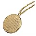 Produktbild Medaille aus goldfarbenem Stahl "Allah und Âyat-Al Kursî" mit 60 cm langer Kette