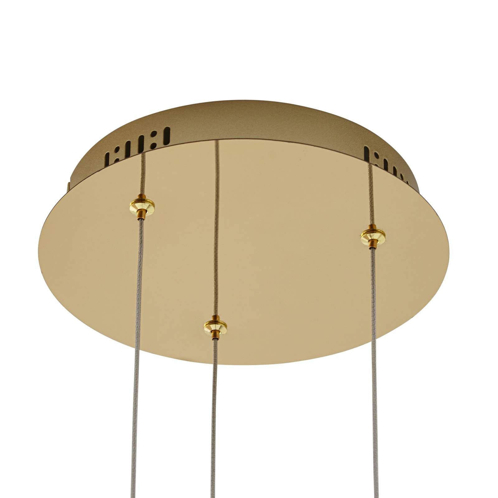 Lucande LED Pendelleuchte Hayley (Modern) in Transparent aus Glas (3 flammig,) - Hängelampe Esstischlampe Hängeleuchte Wohnzimmerleuchte