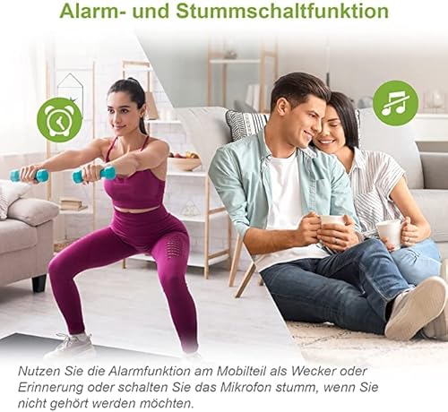 VTech CS2000 schnurloses Telefon, ECO+ Modus, Festnetztelefon, schwarz, Anrufsperre, Freisprechfunktion, große Tasten, Zwei Zeilen Display