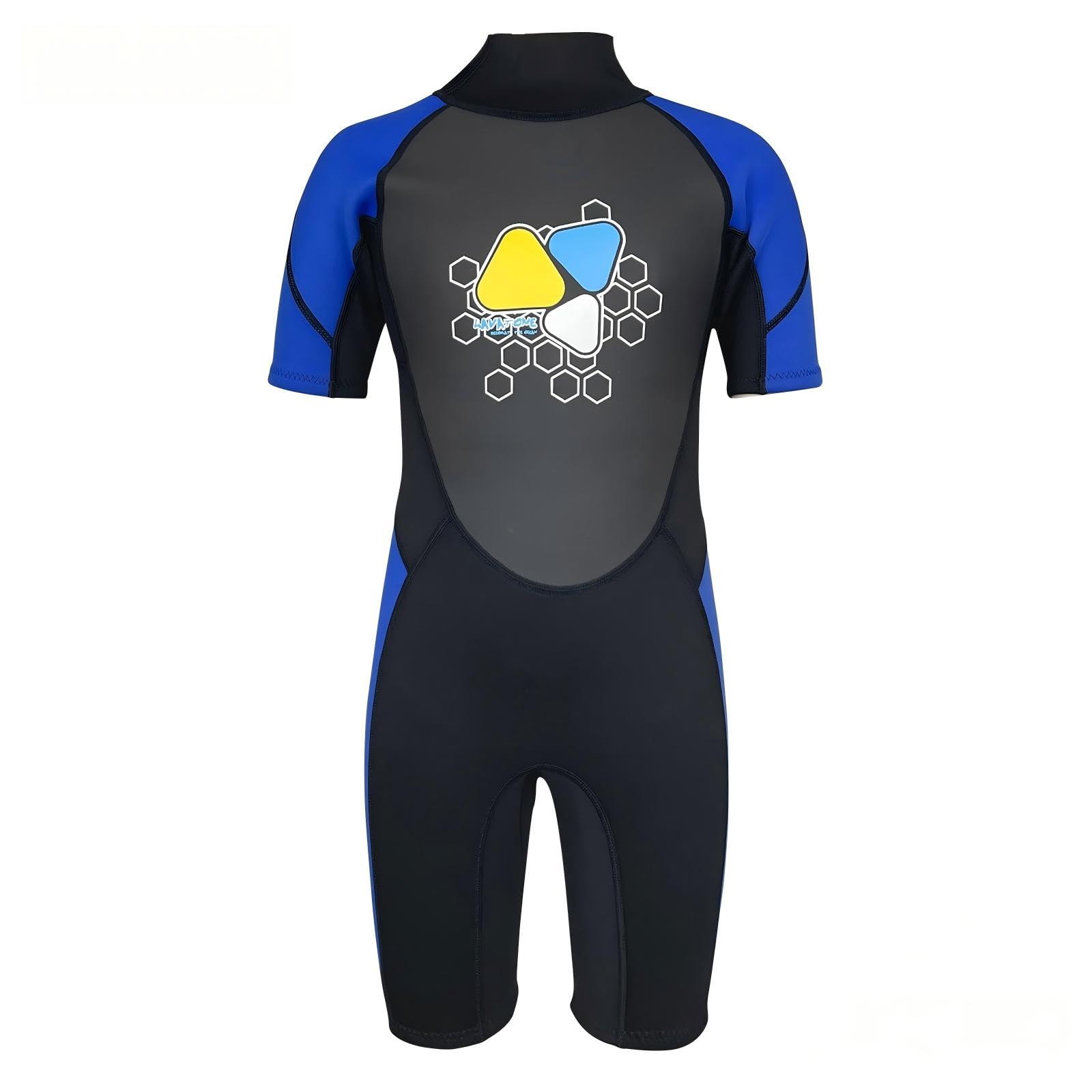LayaTone Kids Wetsuit 3/2mm Neoprene Full Body Kids Wet Suits for Boys Girls One Piece Wetsuit for Swimming Diving Surfing Freediving Canoeing