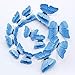 Stickers Muraux Décoration Murale 12 Pièces Sept Couleurs Unies Double Couche 3D Papillon Autocollant Mural pour Mariage Décoration De La Maison Aimant Papillons Réfrigérateur Autocollants B