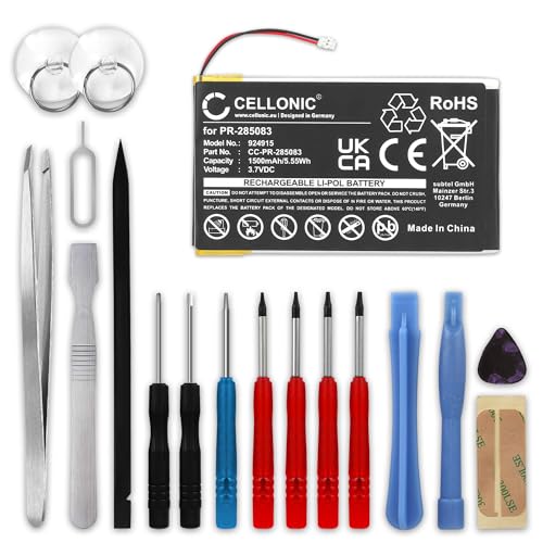 subtel, Akku für Tablet kompatibel mit Kobo Aura, H2O, Glo HD, kompatibel mit Pocketbook PR-285083 (3.7V, 1500mAh) + Werkzeug-Set