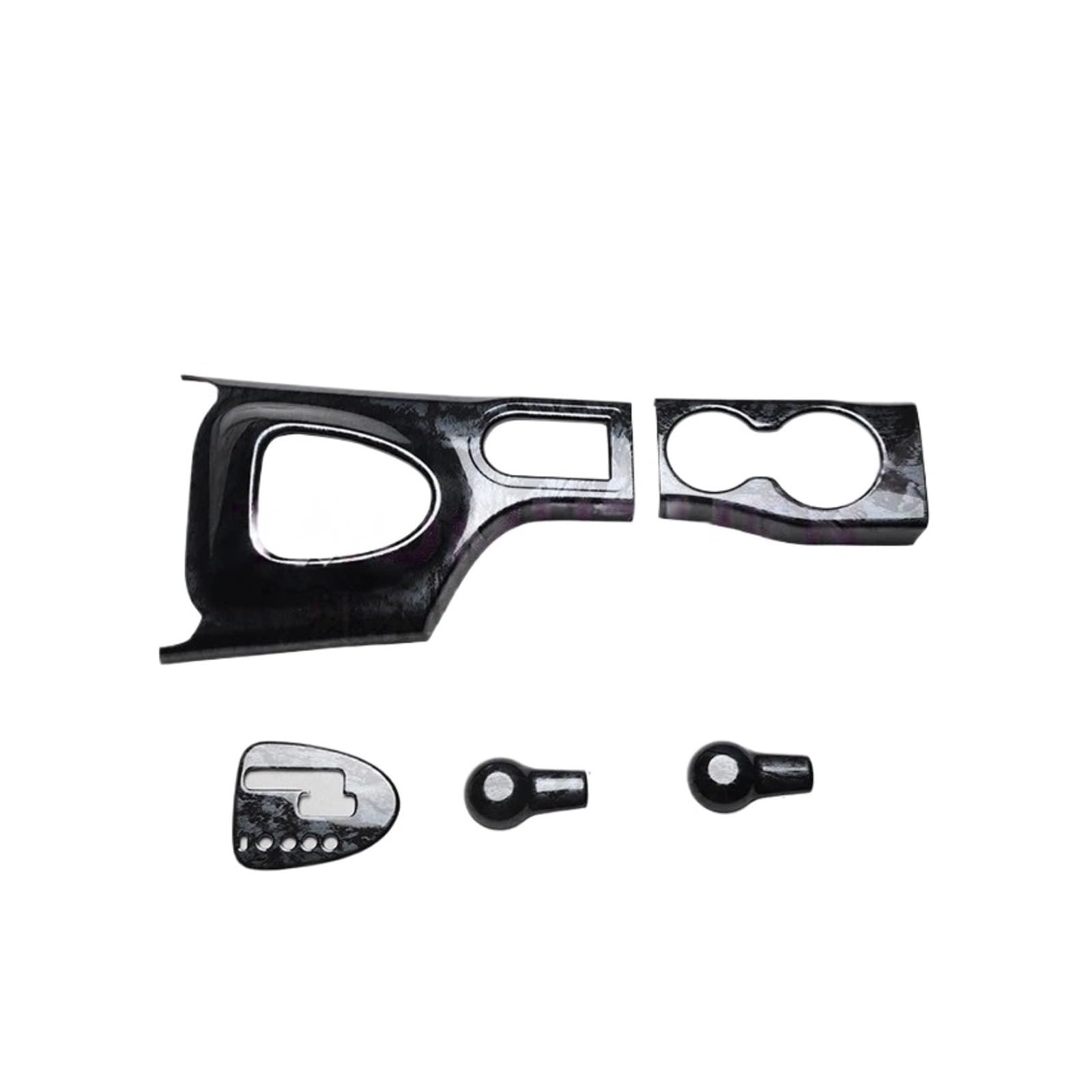QBKGMEWCA Central Control Panel and Air Vent Trim Stickers Compatible for Qashqai 2008-2015 Models Carbon Fiber Including RosewoodInterior Modifications(Type7 5pcs)