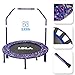 36-Inch Kids Trampoline Little Trampoline with Adjustable Handrail and Safety Padded Cover Mini Foldable Bungee Rebounder Trampoline Indoor/Outdoor