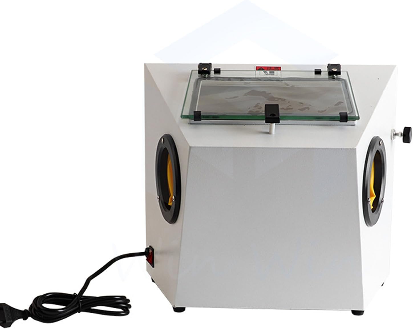 Twin Pen Fine Sandblaster,Double-Pen Fine Sand Blasting Machine,Equipped with Glove Work Holes and Wide Screen Work Glass Plates,for Cleaning The Surface of Workpieces