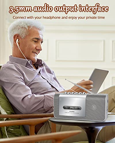 image for Gracioso Portable Cassette Recorder Player, Cassette Tape Player Recor