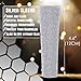 RhymKawa B58 Silver Mic Handle Sleeve Replacement Fit for Most Wired Vocal Microphones and SM58LC, Beta 58A, Rhinestones Cover Shining on Tours & TV Shows (MIC NOT Included)