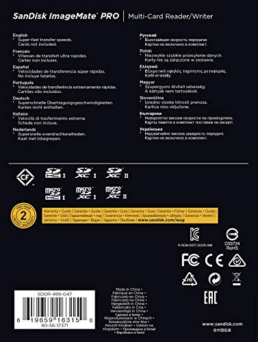 Leitor Memoria Sandisk Imagemate Pro Usb 3.0