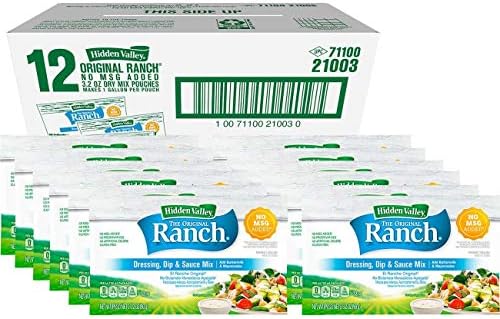 Hidden Valley, Original Buttermilk Ranch, No MSG, Gluten-Free, Dry Mix, 1 Gallon (12 Count)