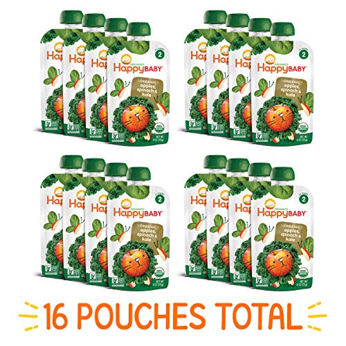 Happy Baby, Organic Stage 2 Food Simple Combos Apples 4Oz , Spinach Apple Kale, 64 Ounce (Pack Of 2) #TOP1