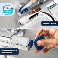 GROHE Precision Flow, Duscharmatur wassersparend (Thermostat hält Temperatur konstant, Verbrühschutz bei 38°C, Mischbatterie mit Wasserspartaste für die Dusche, mit 3in1 Werkzeug), chrom, 34840000 – Ansicht 8