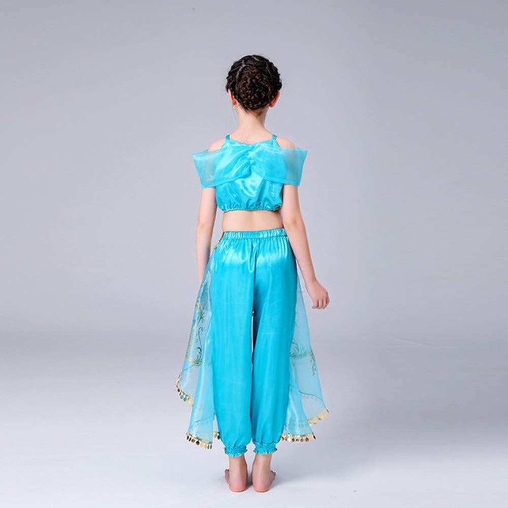 DH Gorgeous Girls Princess Jasmine Fancy Costume Dress & Pants for Little Girls 3 Years - Image 6