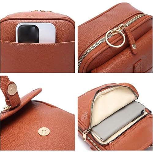 Comebybuy Purse Vintage Mini Messenger Bag, 2025 New Leather Small Purse Crossbody Shoulder Bag For Women Men4