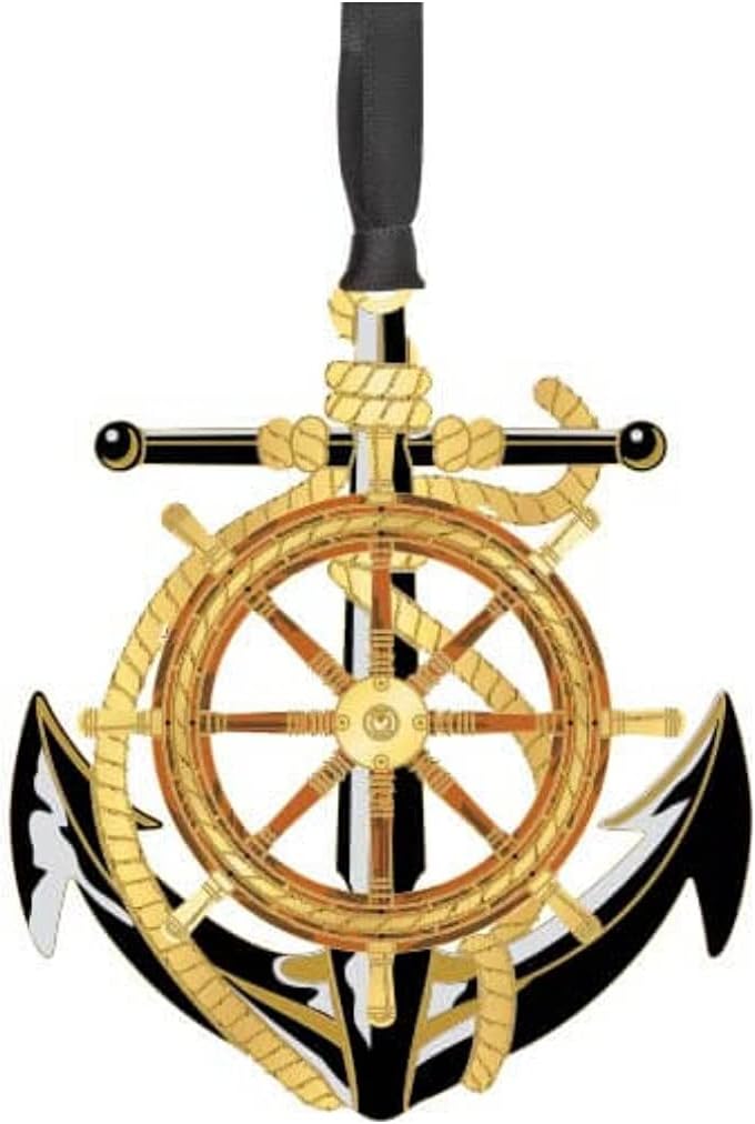 Beacon Design 52076 Anchor and Wheel Ornament