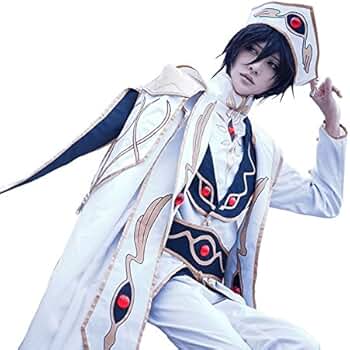 コードギアス　コスプレ衣装　ジュリアス　ルルーシュ　衣装一式フルセット　眼帯付き コードギアス コスプレ衣装 ジュリアス ルルーシュ 衣装一式フル
