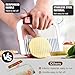 Walfos Stainless Steel Wavy & Straight Soap Mold Loaf Cutters, 2 Packs Soap Cutter for Soap, Garnish, Potato, Vegetable & Cake, Silver