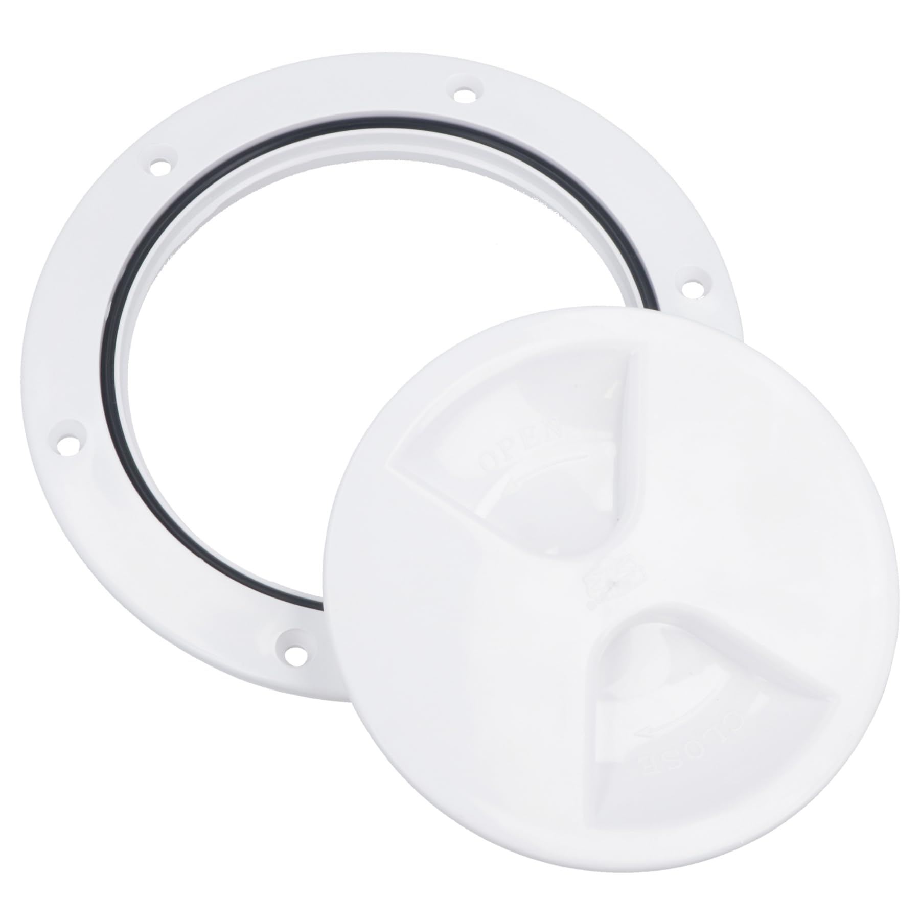 AB Tools Trappe d'inspection ronde étanche IPX6 Blanc 145 mm Découpe 115 mm