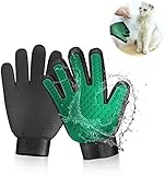 Picture of Gentle Deshedding Pet Grooming Mitt - Efficient Hair Remover Brush for Dogs, Cats, Horses with Long & Short Fur (1 Pair)