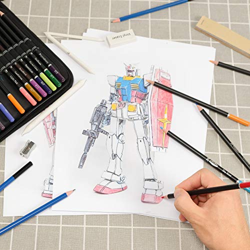 Colored Pencils for Adult Coloring Drawing Pencils Set 95 Piece Kit Sketch Pencils Professional Art Set for Painting Drawing Art Kit for Kids Teens Adult Gift