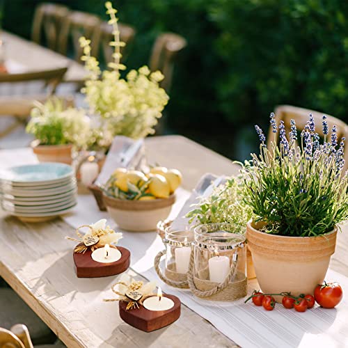 50 Pcs Bridal Shower Favors Candles Rustic Wedding Favors For Guests Wedding Party Favors Wedding Souvenirs For Guests Wooden Centerpiece For Tables Thanksgiving Favors For Guests (Deep Wood Color) #TOP5