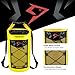 Piscifun Dry Bag, Waterproof Floating Backpack 10L with Waterproof Phone Case for Boating, Kayaking, Fishing, Yellow 10L