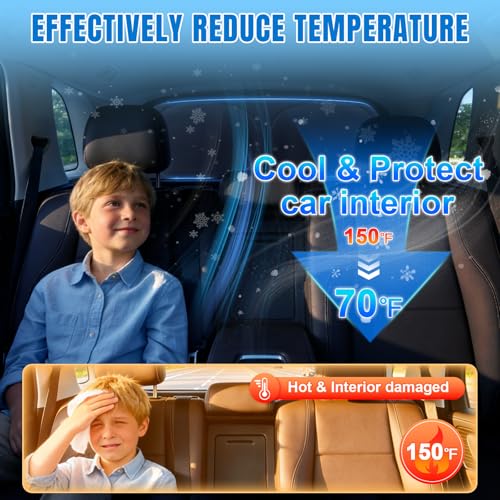 Protector Solar Interior Elegante y Reflectante para Ventana Trasera Mercedes GLA 4