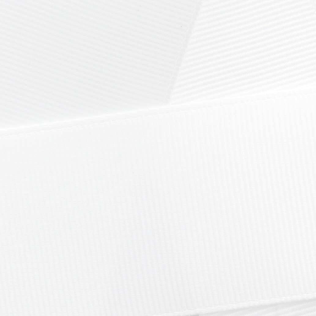 HBC Ribbon Lined Hair Clips Single Prong Metal Alligator Clips White - 100 Pack