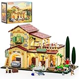 Lumibricks Weinbau-Anwesen Beleuchtungs Bausteine Set – 2800 Teile Mediterranes Toskana-Weingut mit LED-Lichtern,Oldtimer-LKW & Minifiguren,Farm-Series Modellbausatz für Erwachsene