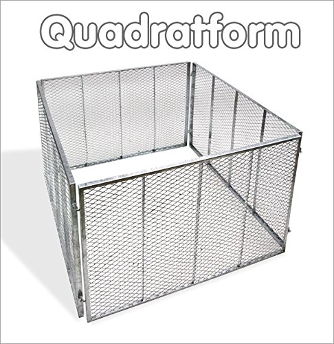 Metallkomposter - Komposter 107 x 107 x 82cm vollverzinkt