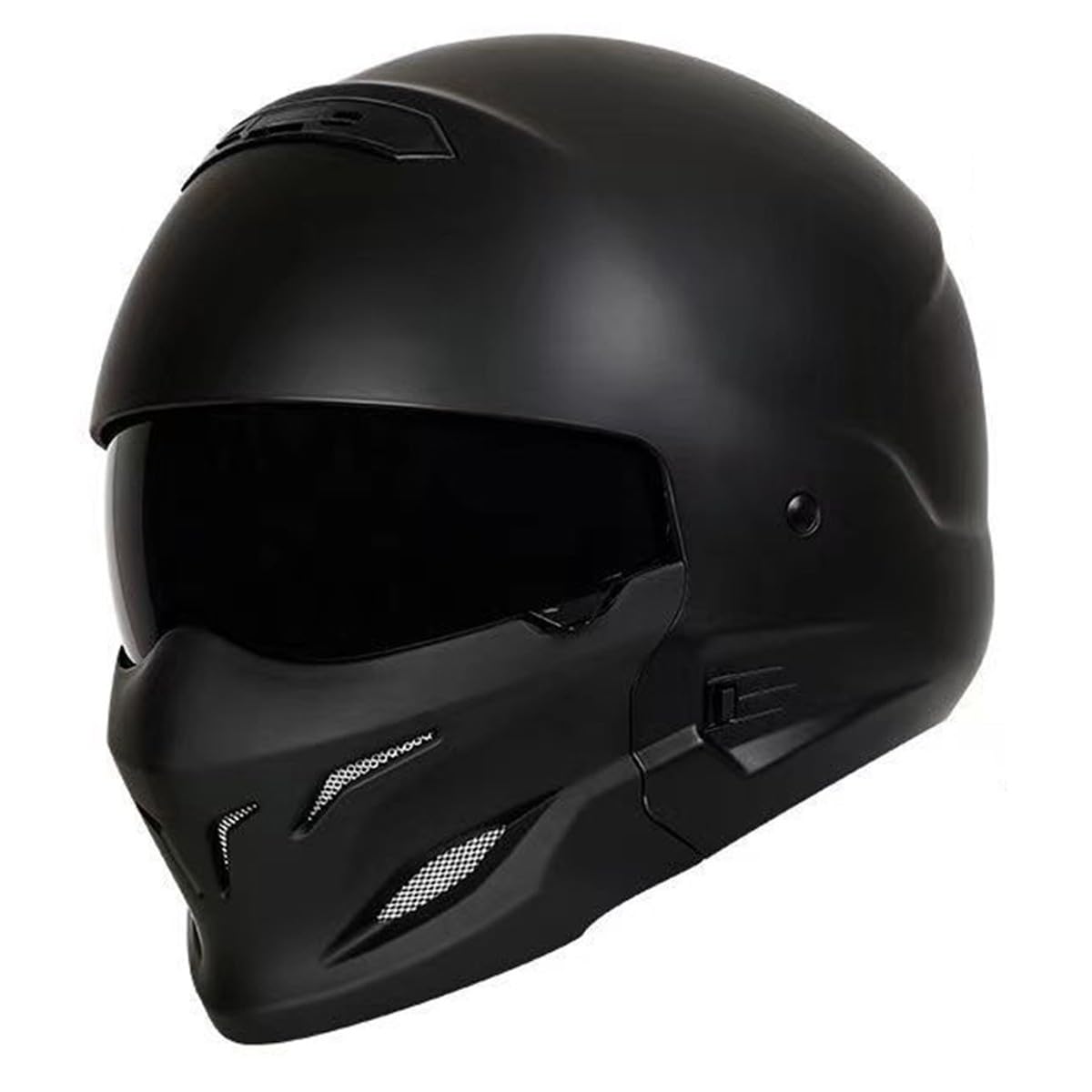 Jethelm Vintage Motorradhelm Winddichter Motorrad Roller Helm Mit Visier 3/4 Kombination Helm Halbhelm Für Damen Und Herren ECEDOT Zulassung Halbschalenhelm Scooter Helm