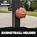 Silverback Basketball Holder Compatible with Men's, Women's, Youth Basketballs, Soccer Balls, Volleyballs, and Kickballs,Black