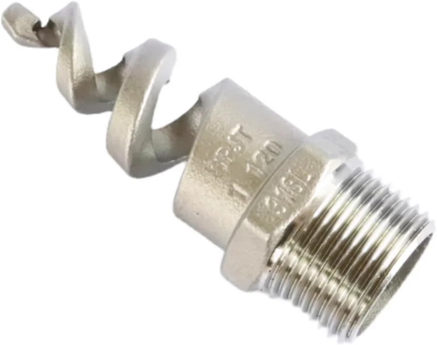 Gkirqvpe Men's Dn65 No Chasing Spiral Cone Nozzles, Spiral Nozzle 316L Stainless Steel Thread Joint Dn8-Dn65 Chasing And Non-Chasing(Dn65 No Chasing)