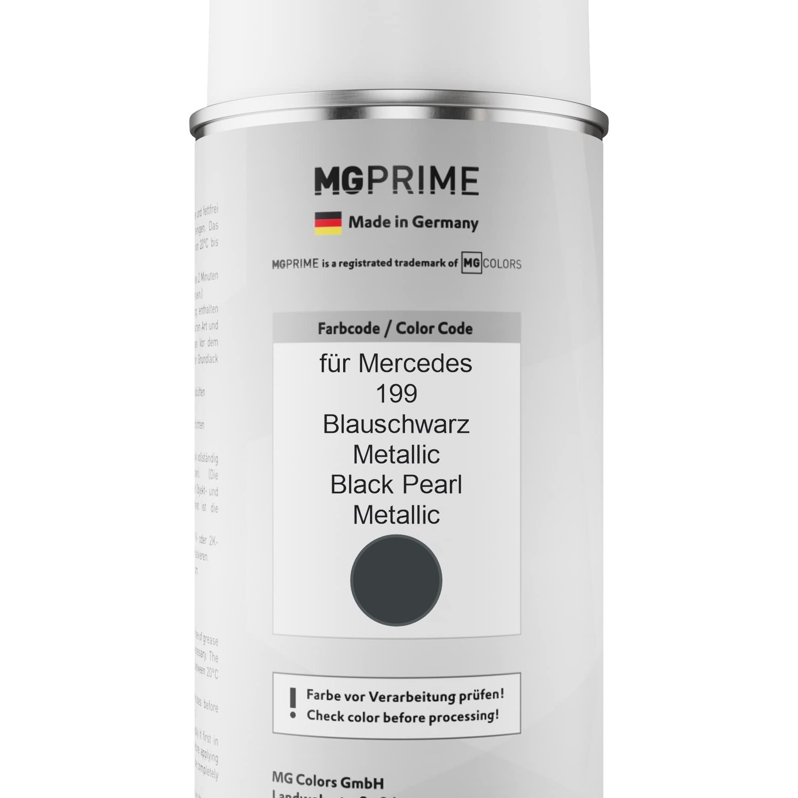 Auto Lackspray Lackspray-Set Für Mercedes Farbe 199 Blauschwarz Met. – Dupli-Color 70-0112, 800ml Mercedes Lack Reparatur
