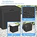EasyUp 31 Gallon Resin Deck Box Waterproof, UV Resistant Outdoor Storage Box for Delivery, Patio, Garden,and Porch,Rattan Black