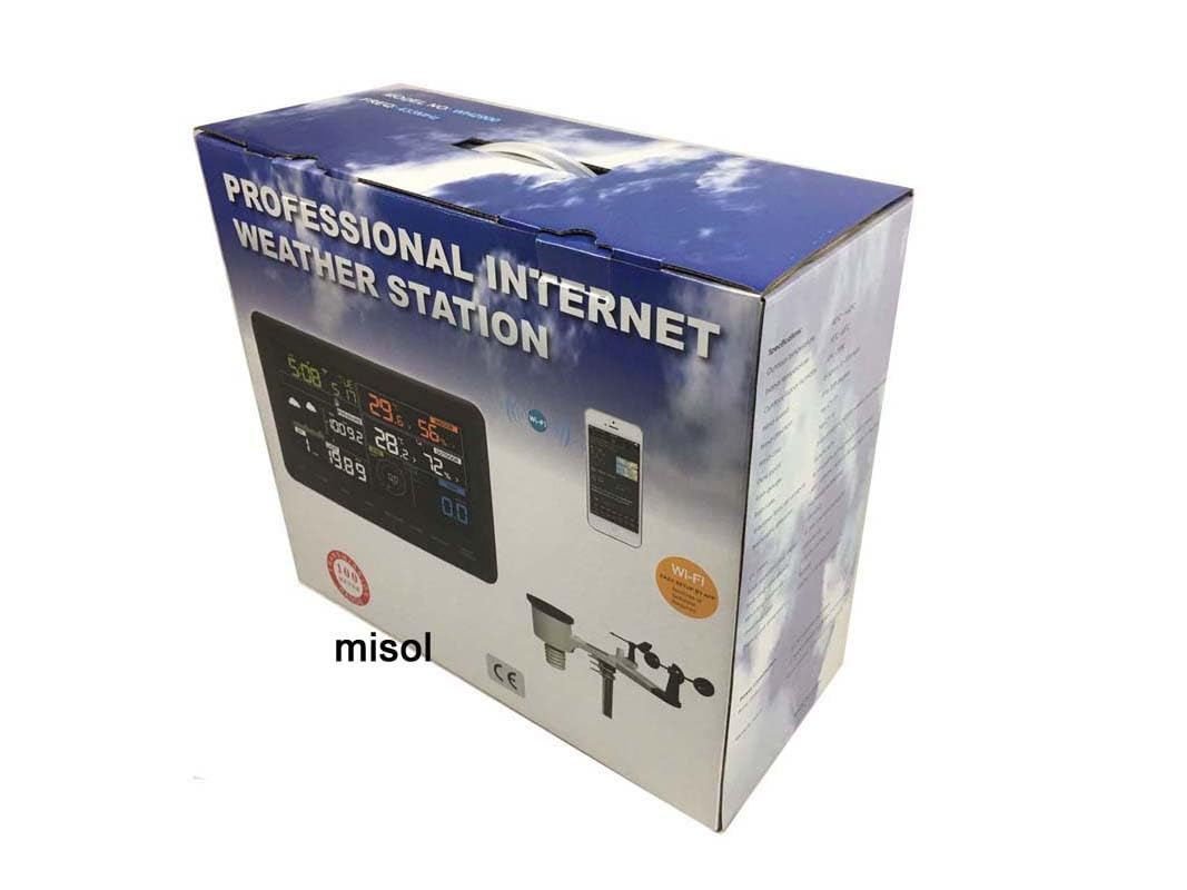 MISOL Wireless Weather Station Connect to WiFi, Upload Data to Web, wunderground/La estación meteorológica inalámbrica se Conecta a WiFi, Sube Datos a la Web, wunderground