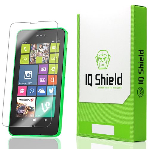 IQ Shield Screen Protector Compatible with Nokia Lumia 635 (Lumia 630) LiquidSkin Anti-Bubble Clear Film