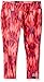 Skechers Big Girls' Sport Active Capri Legging, Fiery Coral, Large