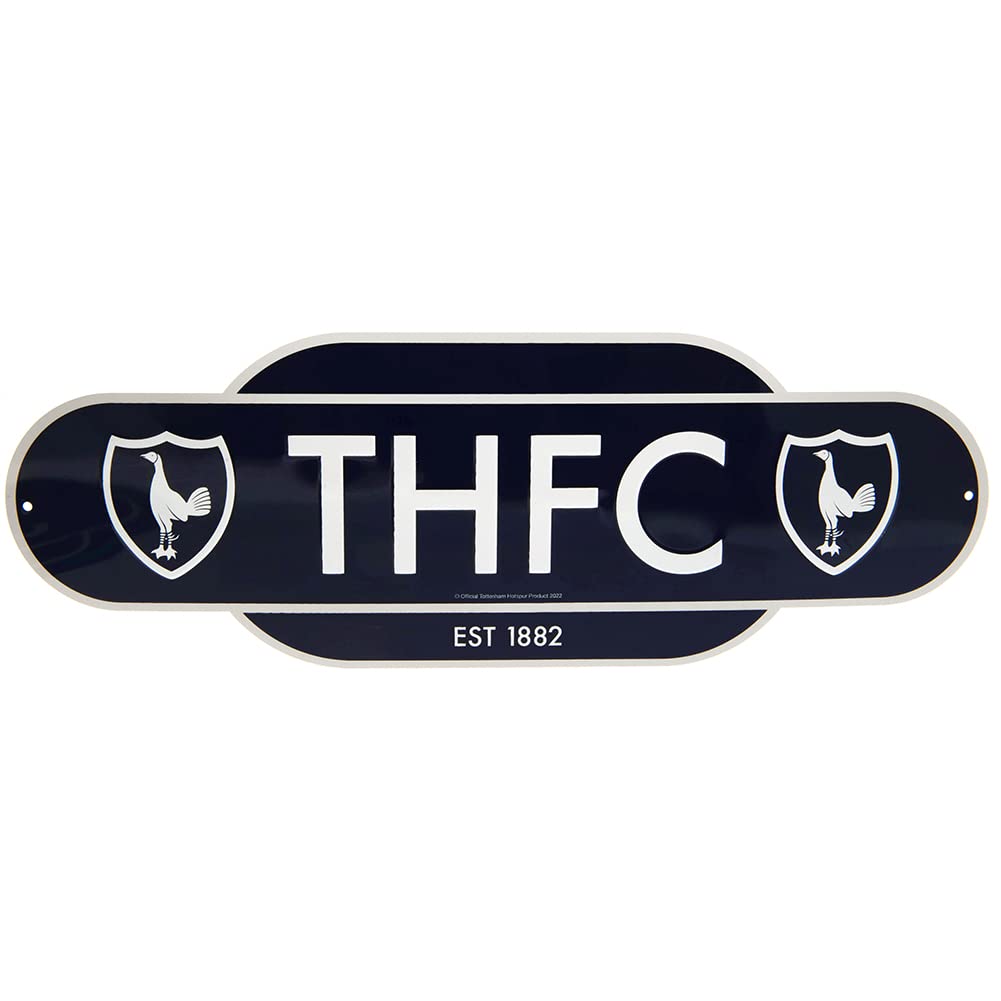 Tottenham Hotspur FC Retro Years Plaque (One Size) (Navy/Cream)