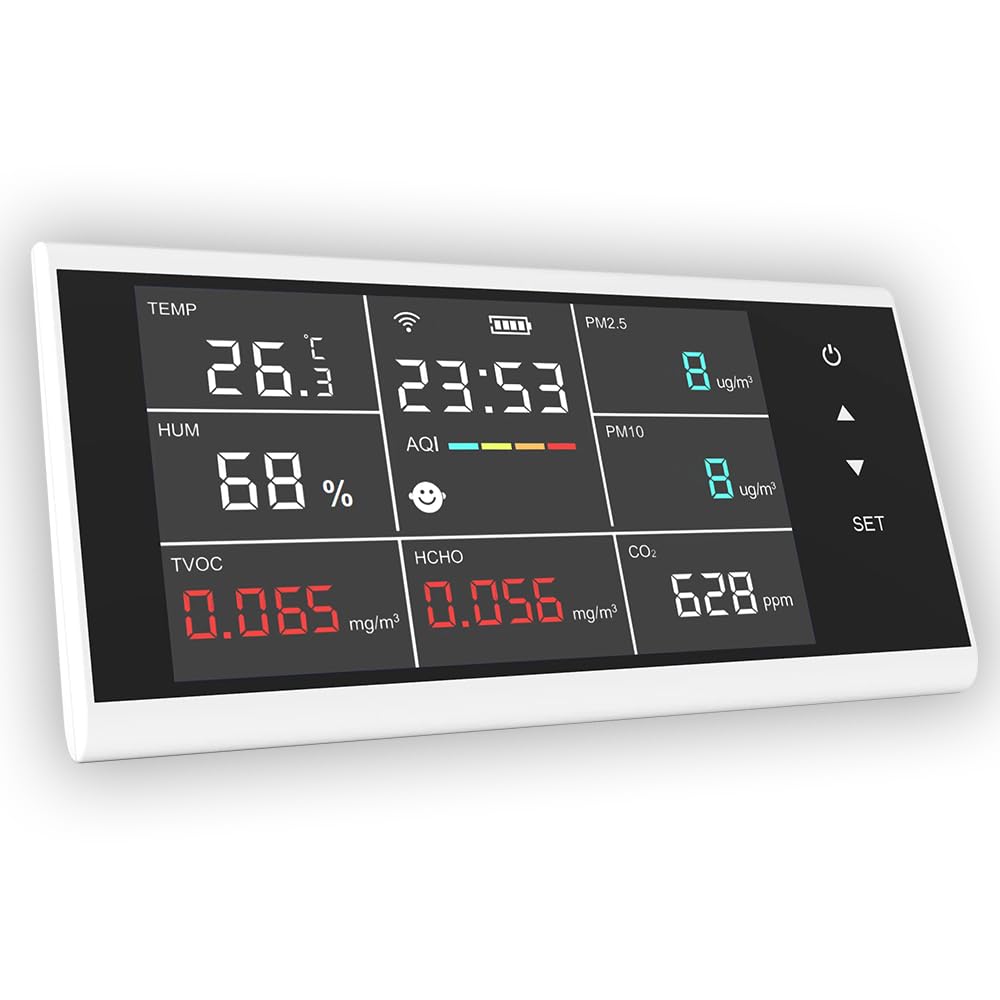 Rilevatore di gas, DM155C-WIFI Monitor dell'aria for ispezione auto con rilevatore di qualità industriale 9 in 1 display touch