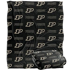 Purdue University Blanket, 50″x60″ Logo Pattern, Silky Touch Super Soft Throw Blanket